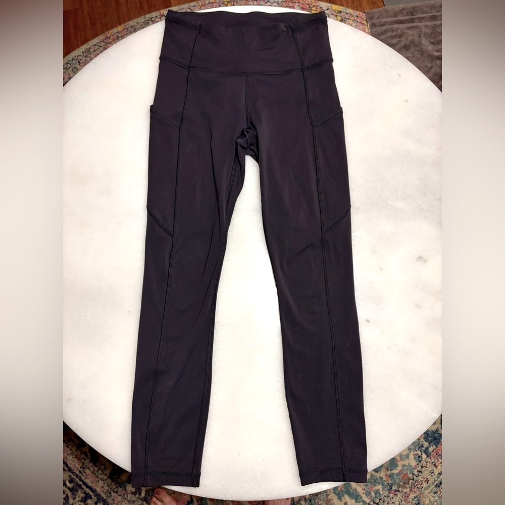 Lululemon Invigorate High-Rise Tight 24” Black Leggings.